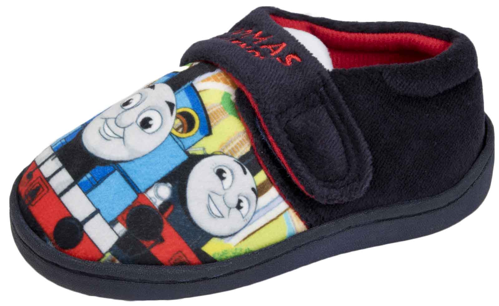 Kids Boys Thomas The Tank Engine Slippers Slip On Toddlers Shoes Size